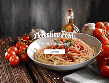 Tablet Screenshot of florentinafoods.com